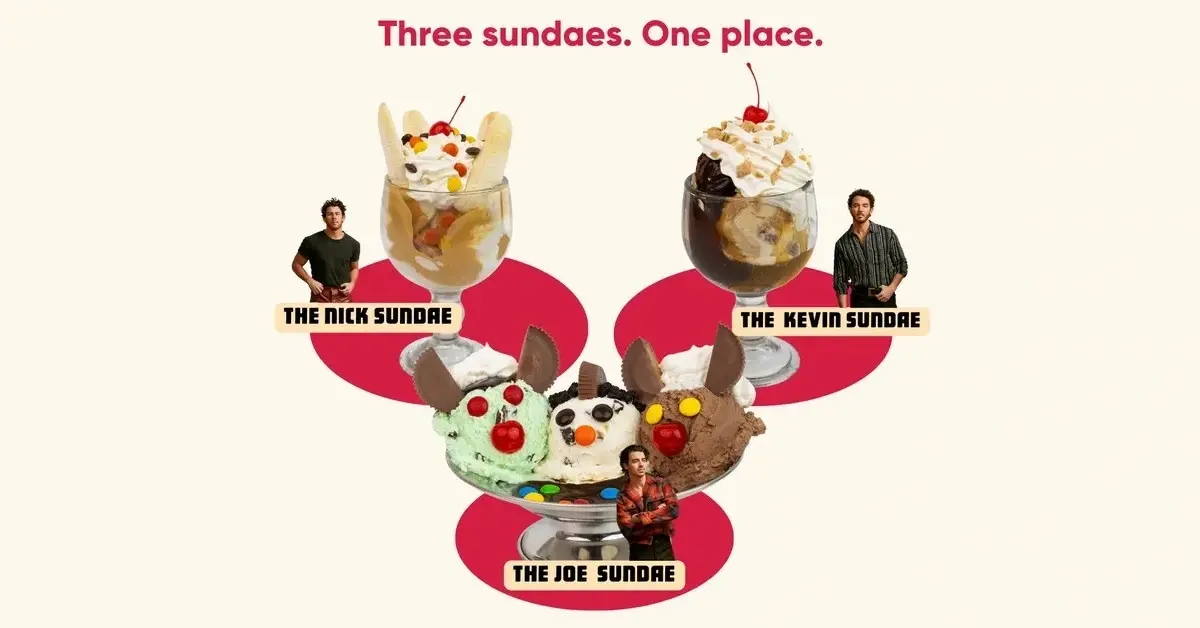 Jonas Brothers & Friendly's Unveil Joe, Nick & Kevin Sundaes